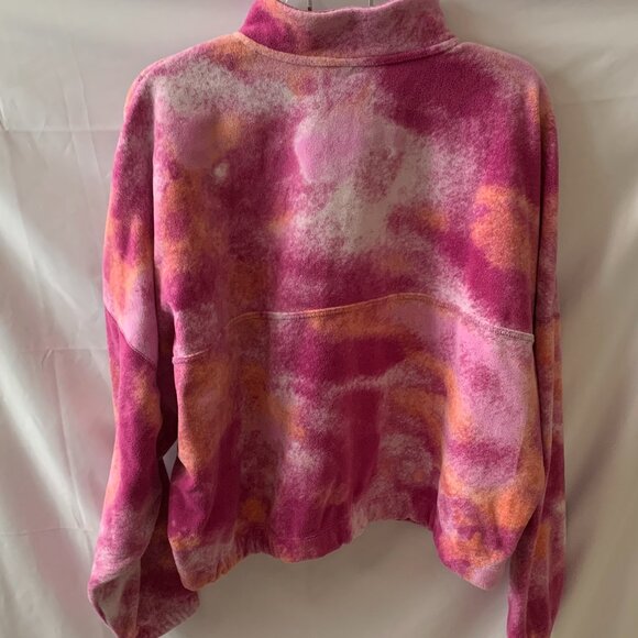 NIKE ONE Women's Therma-FIT Oversized Half-Zip Fleece Sweater Sz LARGE - Picture 4 of 7